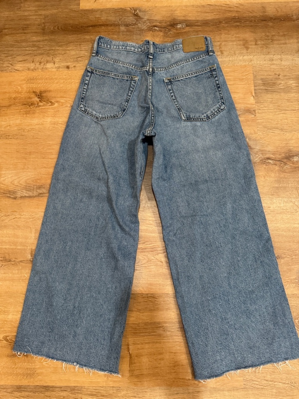 rag & bone high rise ankle wide leg - Picture 8 of 9